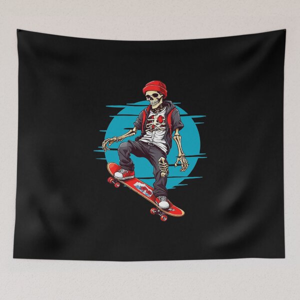 Item preview, Skateboarding Skeleton designed and sold by HandicraftArt.