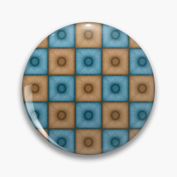 Item preview, Chess pattern from "Pouf" tiles the color of sand and light blue designed and sold by Cherevan.