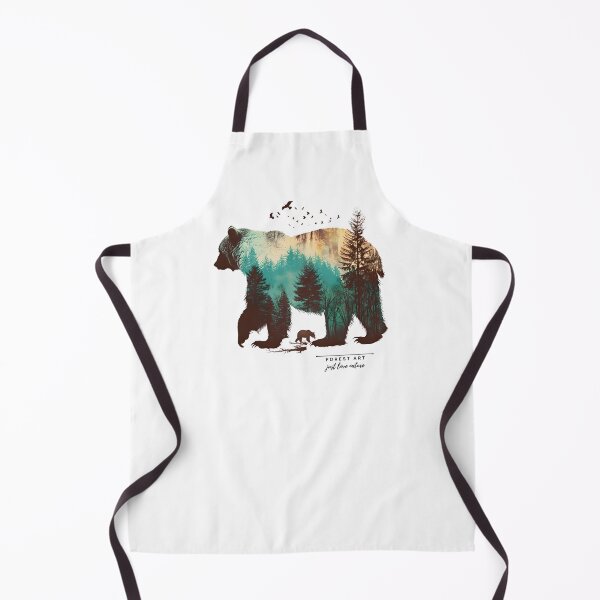 Item preview, Forest Bear Just Love Nature Forest Art designed and sold by BetiOnDemand.