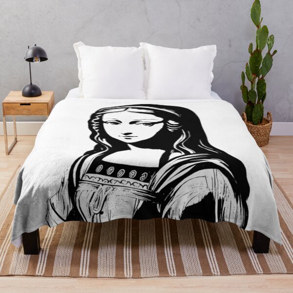 Aperçu de l'œuvre Illustration noire de Monalisa créée et vendue par adlkh.