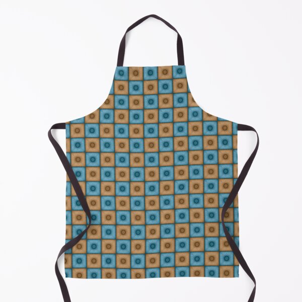 Item preview, Chess pattern from "Pouf" tiles the color of sand and light blue designed and sold by Cherevan.
