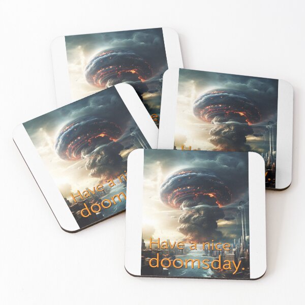 Item preview, Have A Nice Doomsday; designed and sold by StickerApe.