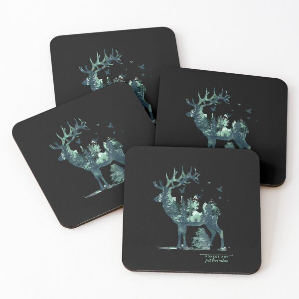 Item preview, Forest Deer Just Love Nature Forest Art  designed and sold by BetiOnDemand.