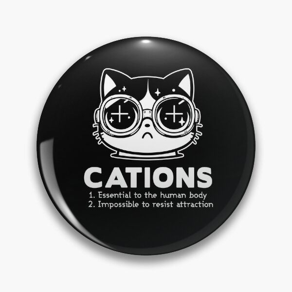 Item preview, Cations | Nerdy Cat Lover | Funny Biochemistry | biology humor | geeky puns designed and sold by themichetti.