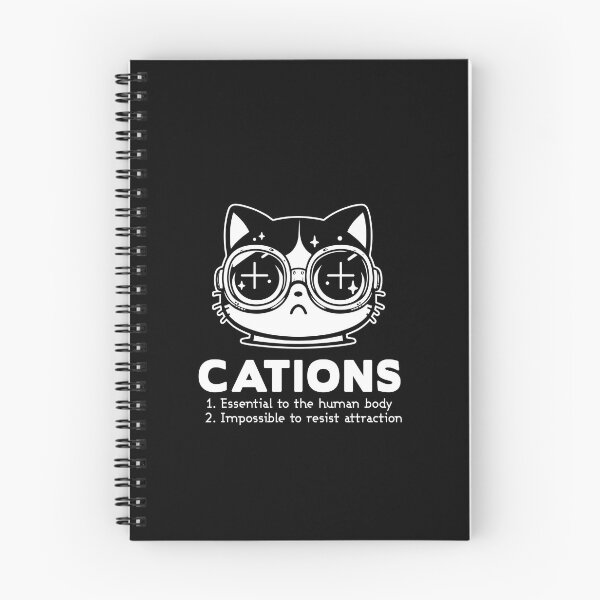 Item preview, Cations | Nerdy Cat Lover | Funny Biochemistry | biology humor | geeky puns designed and sold by themichetti.