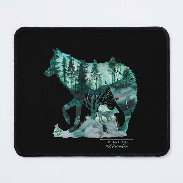 Item preview, Forest Wolf Just Love Nature Forest Art  designed and sold by BetiOnDemand.