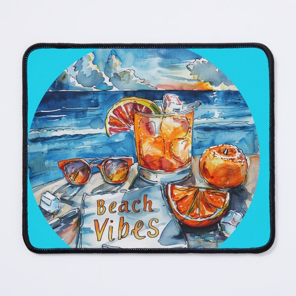Item preview, Sunglass-Scribed Serenity: Handwritten "Beach Vibes" on Napkin designed and sold by Ace Apparel Attire.