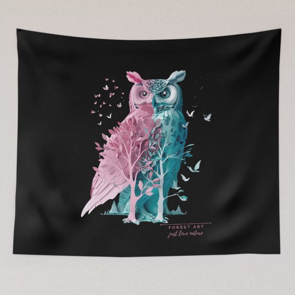 Item preview, Forest Owl Just Love Nature Forest Art  designed and sold by BetiOnDemand.