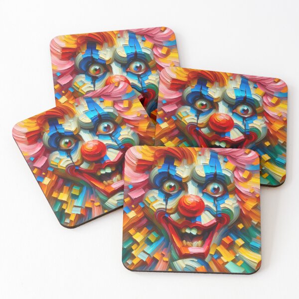 Item preview, Intense Clown Face designed and sold by LivingArtClips.