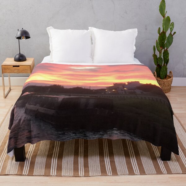Item preview, Sunset on river and canal boats designed and sold by Running-Duck.