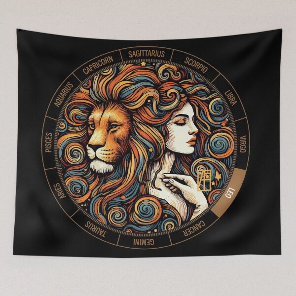 Item preview, ZODIAC Leo - Astrological LEO - LEO - ZODIAC sign - Van Gogh style - 16 designed and sold by ArtProjectShop.