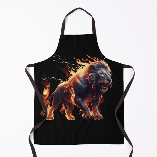Item preview, amazing fire lion graphic designed and sold by Lunaawga.