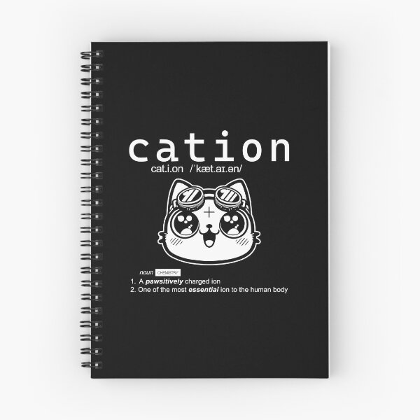 Item preview, Cations | Nerdy Cat Lover | Funny Biochemistry | biology humor | geeky puns designed and sold by themichetti.