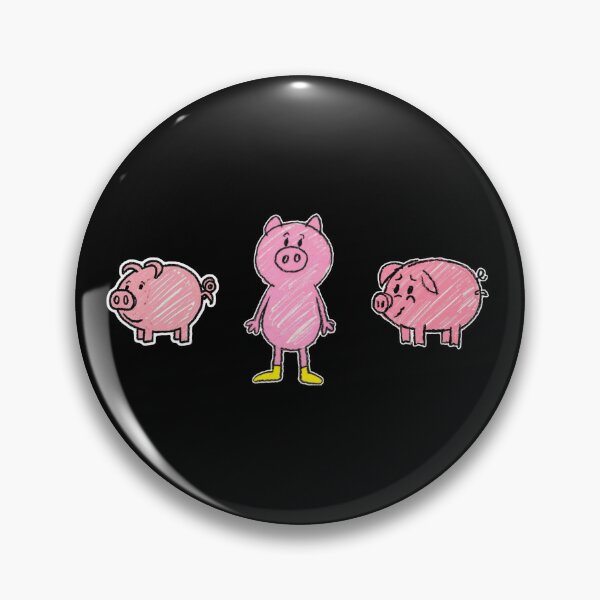 Item preview, crayon pig animals designed and sold by FORPOTATOPARTY.