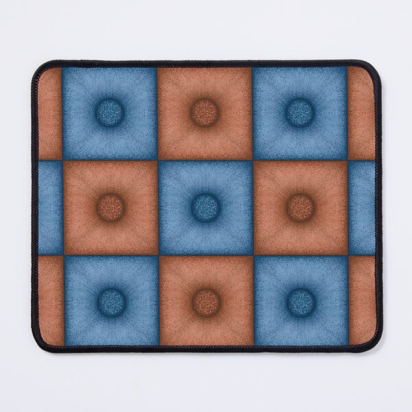 Item preview, Chess pattern from "Pouf" tiles the color of burning sand and wedgwood designed and sold by Cherevan.