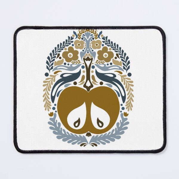Item preview, Apple Folk Art Print Fruit Print Nordic Art designed and sold by NayaChu.