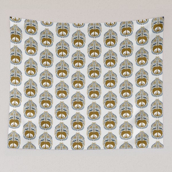 Item preview, Apple Folk Art Print Fruit Print Nordic Art  designed and sold by NayaChu.