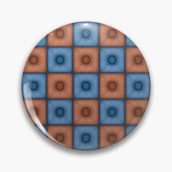 Item preview, Chess pattern from "Pouf" tiles the color of burning sand and wedgwood designed and sold by Cherevan.