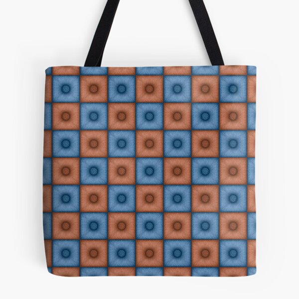 Item preview, Chess pattern from "Pouf" tiles the color of burning sand and wedgwood designed and sold by Cherevan.