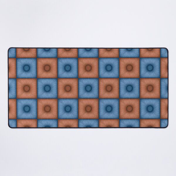 Item preview, Chess pattern from "Pouf" tiles the color of burning sand and wedgwood designed and sold by Cherevan.