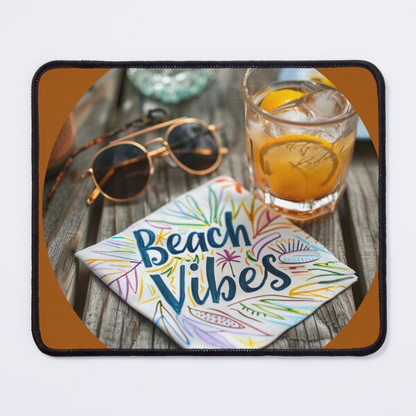 Item preview, Whimsical Evening Scribbles: Handwriting "Beach Vibes" designed and sold by Ace Apparel Attire.