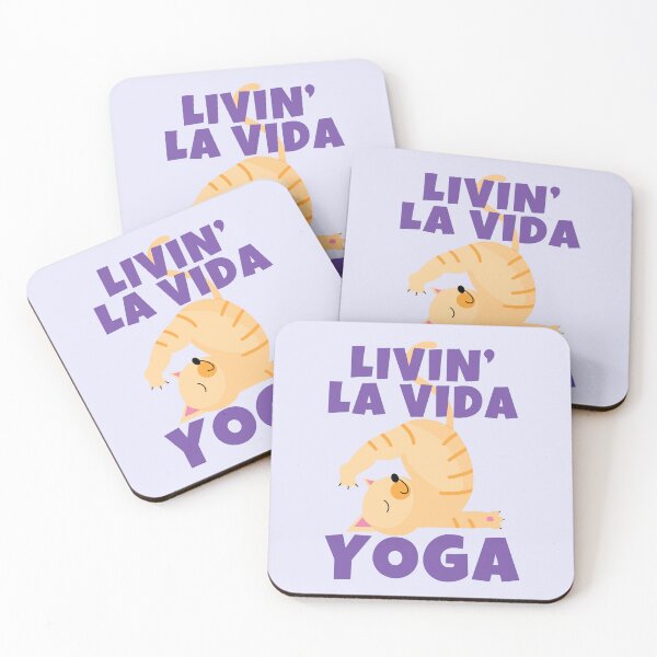 Item preview, Livin' La Vida Yoga Cute Funny Cat  designed and sold by ricricswert.