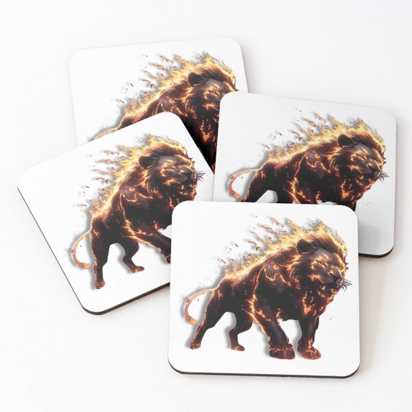 Item preview, amazing burning lion designed and sold by Lunaawga.