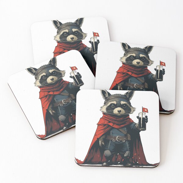 Item preview, Swiss Sentinel Raccoon's Alpine Salute designed and sold by dungeonwarriors.
