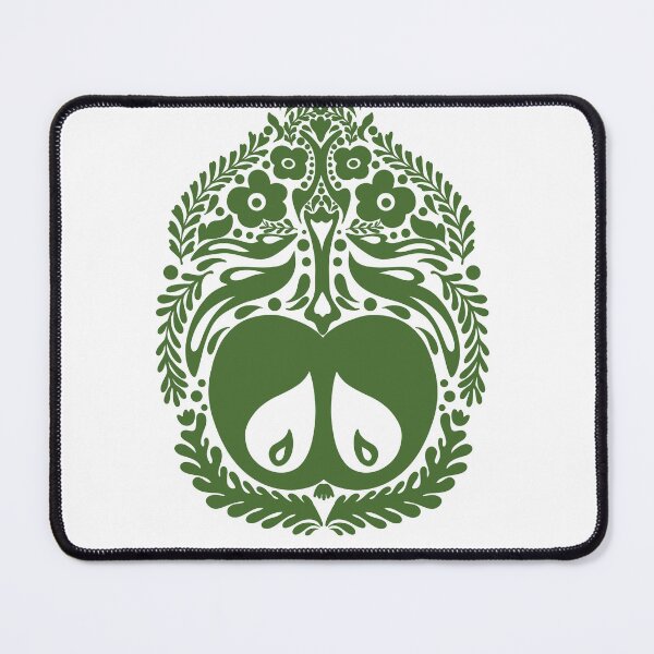 Item preview, Apple Folk Art Print Fruit Print Nordic Art designed and sold by NayaChu.