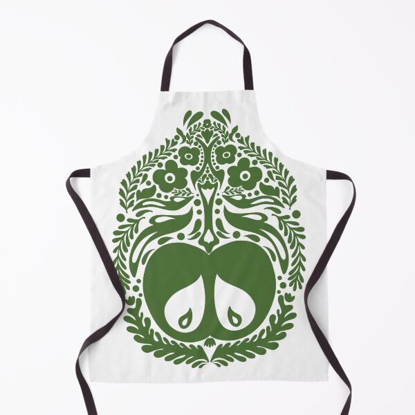 Item preview, Apple Folk Art Print Fruit Print Nordic Art designed and sold by NayaChu.