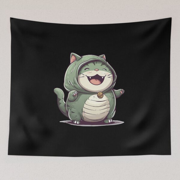 Item preview, Dinosaur Kawaii Cat designed and sold by Metin Ozer.