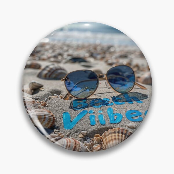 Item preview, Coastal Serenity Scribbles: Handwritten "Beach Vibes" designed and sold by Ace Apparel  Attire.