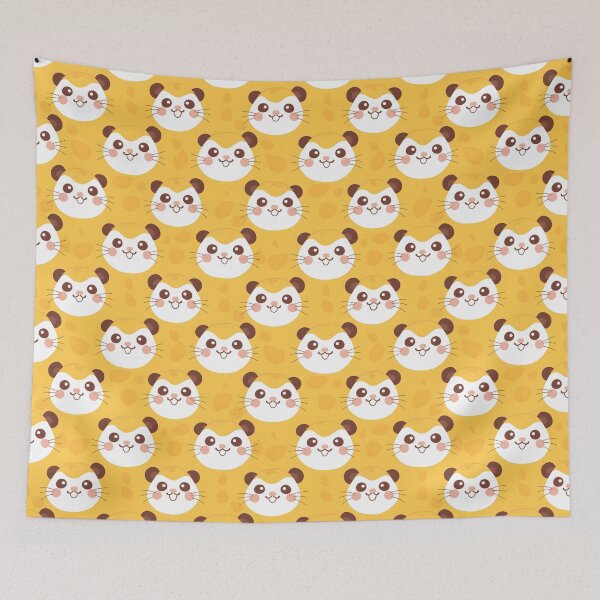 Item preview, Cute Hamster Face Pattern designed and sold by Leonardo Palumbo.