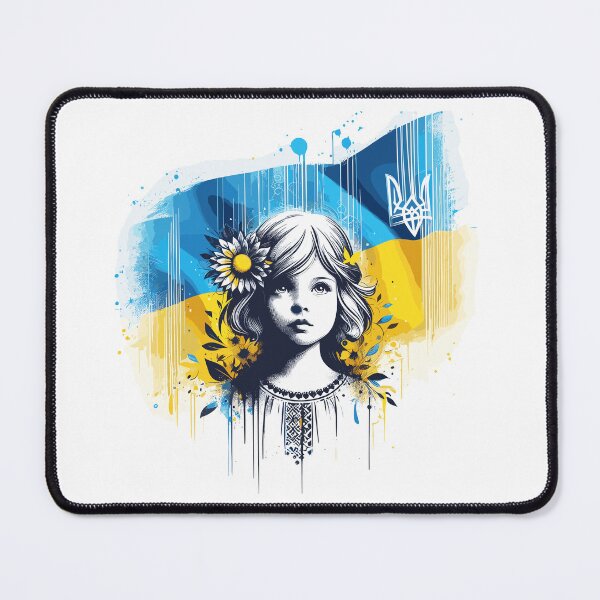 Item preview, Ukraine girl flag stop the war designed and sold by Pineapple-Tree.