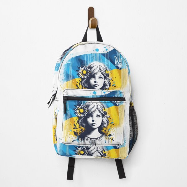 Item preview, Ukraine girl flag stop the war designed and sold by Pineapple-Tree.