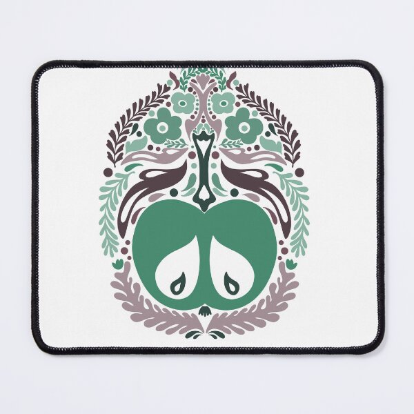 Item preview, Apple Folk Art Print Fruit Print Nordic Art designed and sold by NayaChu.