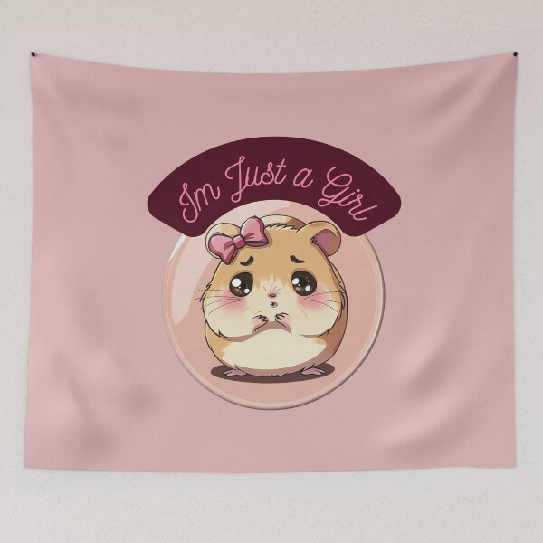 Item preview, Sad Hamster Meme: I’m Just a Girl designed and sold by Seedcap7.