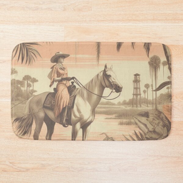 Item preview, Florida Cowgirl Pastel Tropical Print  designed and sold by FloridaWildOnes.