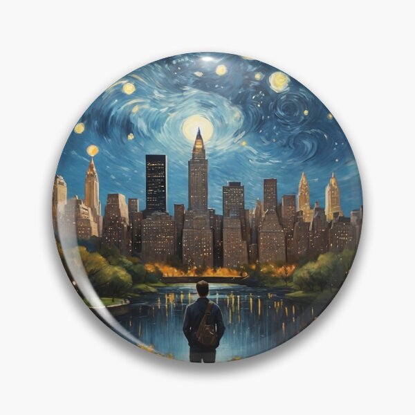 Artikelvorschau, New Yorks Sternennacht entworfen und verkauft von AlvaDesigns.