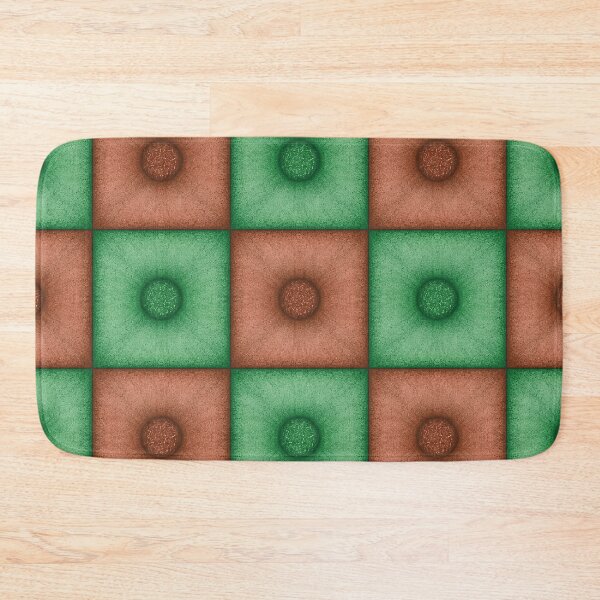 Item preview, Chess pattern from "Pouf" tiles the color of burning sand and madang designed and sold by Cherevan.