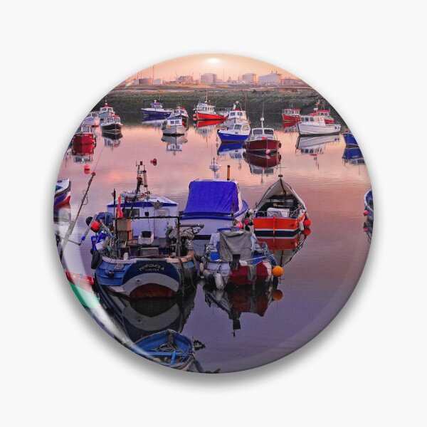 Item preview, Sunset across Paddy's Hole Redcar designed and sold by RosRidleyPhoto.