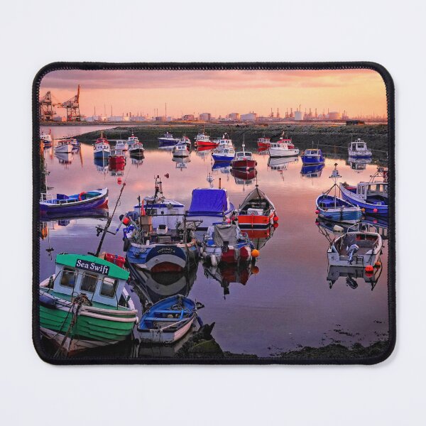 Item preview, Sunset across Paddy's Hole Redcar designed and sold by RosRidleyPhoto.