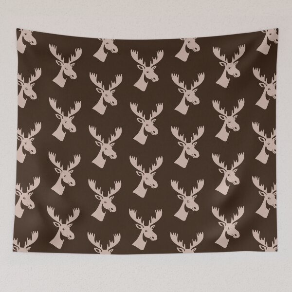 Item preview, Moose Pattern Brown and Cream designed and sold by tonymagnerart.
