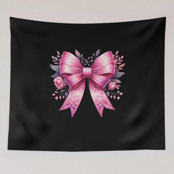 Item preview, Aesthetic Bow Pink Floral designed and sold by Artistoos.