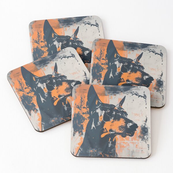 Item preview, Dobermann grunge portrait designed and sold by etherElric.