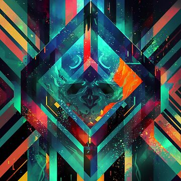 Artwork thumbnail, Colorful Abstract Geometric Pattern by adlkh