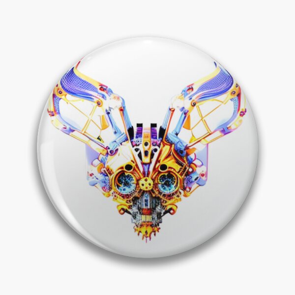 Item preview, Techno Fox / Human Skull Head designed and sold by shakespeare1212.