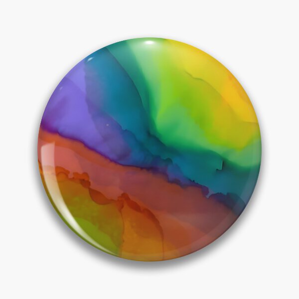 Item preview, Rainbow Color Alcohol Ink Painting designed and sold by freshinkarts.