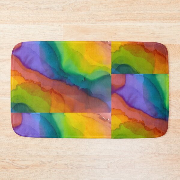 Item preview, Rainbow Color Alcohol Ink Painting designed and sold by freshinkarts.