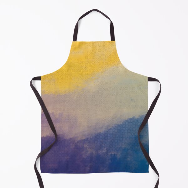 Item preview, Painted Dream Mist over purple Dusk on yellow and blue, detail designed and sold by NoaaDesign.